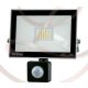 Strühm Kroma 20 W-os mogásérzékelős natúrfehér LED reflektor fekete 03605 