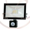 Strühm Kroma 20 W-os mogásérzékelős natúrfehér LED reflektor fekete 03605 