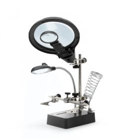 Panelltartó nagyítóval és forrasztópáka tartóval