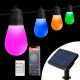Globiz 11747 Smart szolár fényfüzér - 30 db RGBIC LED - 13 m - bluetooth
