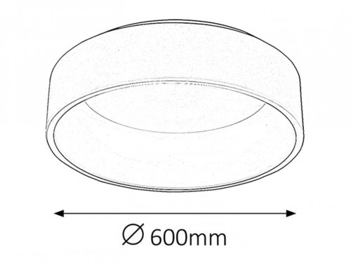 RÁBALUX ADELINE MENNYEZETI LÁMPATEST 2508  36W FEHÉR 60CM