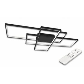   MasterLED Galaxis Pegaz 130 W-os, 105x50 cm fekete LED távirányítós mennyezeti lámpa (2687  3617)