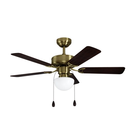 EGLO 35075  CADIZ menny. ventilátoros lámpa acél óarany / üveg fehér H: 461 mm | Ø 1066 mm