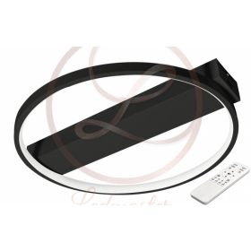   MasterLED Galaxis Taurus 33 W-os, 40x6 cm fekete LED távirányítós mennyezeti lámpa (3805)