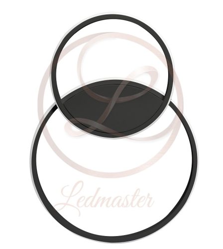 MasterLED Galaxis Phoenix 60 W-os, 48x35 cm szabályozható színhőmérsékletű fekete LED csillár TÁVIRÁNYÍTÓS (3416, 4259)