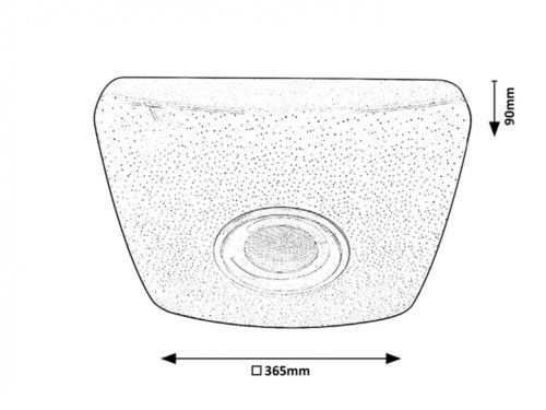 Rábalux Murry, beltéri mennyezeti színváltós RGB LED lámpa beépített hangszóróval, távirányítóval 18W (4682)