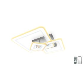   MASTERLED Lucero Ryder 198 W-os, 50 cm átmérőjű fehér LED távirányítós és mobil applikációval vezérelhető mennyezeti lámpa 5001-W