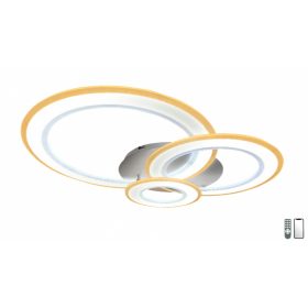   MASTERLED Lucero Chase 188 W-os, 50 cm átmérőjű fehér LED távirányítós és mobil applikációval vezérelhető mennyezeti lámpa 5002-W