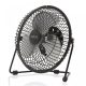 DELIGHT USB MINI VENTILÁTOR FEKETE 18CM 51110