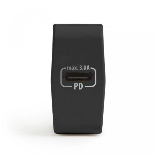 DELIGHT Hálózati Adapter Type-C PD18W gyorstöltéssel - fekete 55043BK