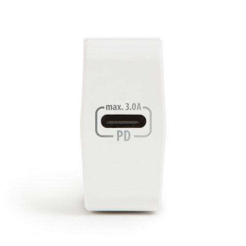 DELIGHT Hálózati Adapter Type-C PD18W gyorstöltéssel - fehér 55043WH