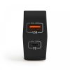 DELIGHT Hálózati Adapter USB + Type-C PD18W gyorstöltéssel - fekete 55044BK
