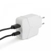 DELIGHT Hálózati Adapter USB + Type-C PD18W gyorstöltéssel - fehér 55044WH