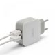 DELIGHT USBx2 hálózati adapter fehér (55045-2WH)