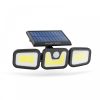 Mozgásérzékelős szolár reflektor - karos, forgatható - 3 COB LED (55284)
