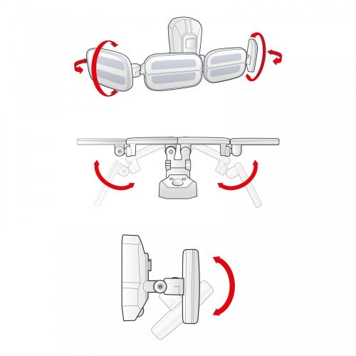 Mozgásérzékelős szolár reflektor - kábeles szolár egységgel - 8 COB LED (55285)