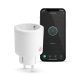 Globiz Smart okos konnektor - fogyasztásmérővel - Amazon Alexa, Google Home, Siri, IFTTT kompatibilitás wifi(55359B)