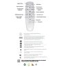 MASTERLED Lucero Fernando 120 W-os, 67 cm átmérőjű fehér LED távirányítós és mobil applikációval vezérelhető mennyezeti lámpa 6059-9-W