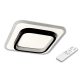 MasterLED Galaxis Falcon 35 W-os, 24x24x5 cm fekete-fehér LED távirányítós mennyezeti lámpa (6095)