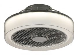 Rábalux 6857 Dalfon beltéri mennyezeti állítható színhőmérsékletű CCT LED lámpa ventillátorral, 30W, szürke