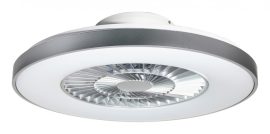 Rábalux Dalfon beltéri mennyezeti állítható színhőmérsékletű CCT LED lámpa ventillátorral, 40W, ezüst