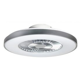   Rábalux Dalfon beltéri mennyezeti állítható színhőmérsékletű CCT LED lámpa ventillátorral, 40W, ezüst