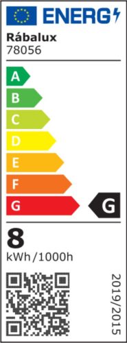 RÁBALUX SOFT2 PULTMEGVILÁGÍTÓ LED 8W 68CM EZÜST (78056)