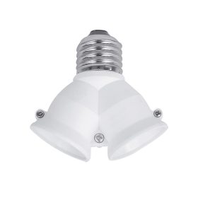 2XE27 FOGLALAT ELOSZTÓ E27-2xE27, FEHÉR ELMARK 99198