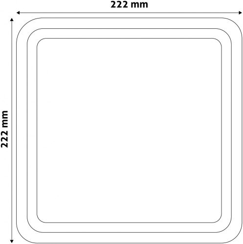 Avide (Merkur-S) Cseppálló Mennyezeti Lámpa Négyzetes IP54 12W NW 4000K Szürke ABHL54-SG-12W-NW