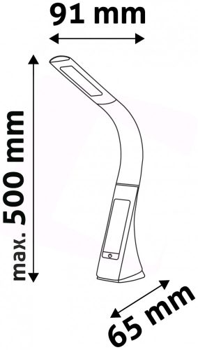 Avide LED Asztali Lámpa Üzleti Bőrhatású Naptár Fehér 6W
