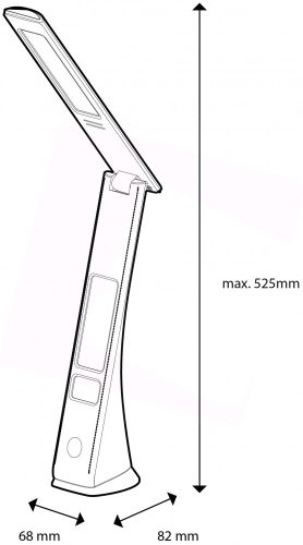 Avide LED Asztali Lámpa Üzleti Bőrhatású Claude Naptár Fehér 7W