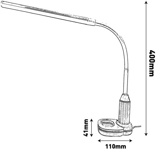 Avide LED Asztali Lámpa Felfogatható és Állványos 5W (ABLDL-DM-STAND-5W)