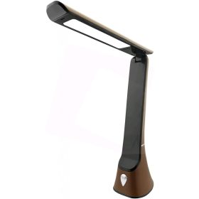 Avide LED Asztali Lámpa Bőrhatású Hugo Barna-Fekete 5W