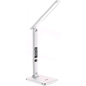   Avide LED Asztali Lámpa Irodai Bőrhatású Naptár Fehér 6W