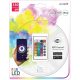  LED Szalag Bliszter 12V 7.2W SMD5050 30LED RGB IP65 5m WIFI TUYA + IR