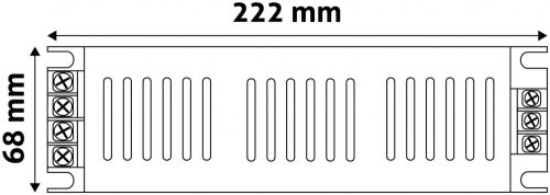 LED Szalag 12V 200W IP20 Slim Tápegység