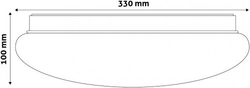 Avide LED Mennyezeti Lámpa Cordelia 18W 330*100mm NW 4000K ACLO33NW-18W