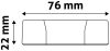 Avide LED Beépíthető Kerek Mennyezeti Lámpa ALU 18W CW 6400K
