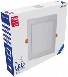 Avide LED Beépíthető Négyzetes Mennyezeti Lámpa ALU 12W CW 6400K