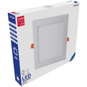   Avide LED Beépíthető Négyzetes Mennyezeti Lámpa ALU 18W CW 6400K