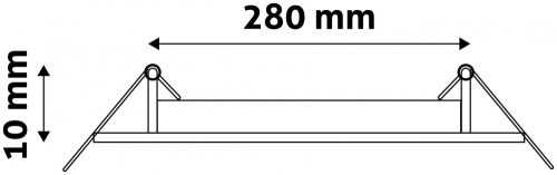 Avide LED panel Beépíthető Kerek Mennyezeti Lámpa ALU 24W NW 4000K ACRPNW-R-24W-ALU