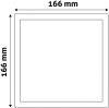Avide LED Beépíthető Négyzetes Mennyezeti Lámpa ALU 12W NW 4000K