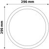 Avide LED panel Beépíthető Kerek Mennyezeti Lámpa ALU 24W WW 3000K ACRPWW-R-24W-ALU