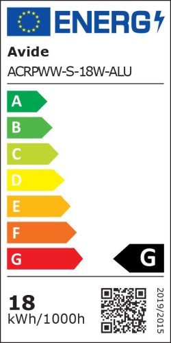 Avide LED Beépíthető Négyzetes Mennyezeti Lámpa ALU 18W WW 3000K