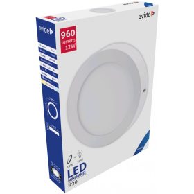  Avide LED Falra Szerelhető Kerek Mennyezeti Lámpa ALU 12W CW 6400K