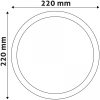 Avide LED Falra Szerelhető Kerek Mennyezeti Lámpa ALU 18W CW 6400K