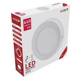   Avide LED Falra Szerelhető Kerek Mennyezeti Lámpa ALU 6W WW 3000K ACSMWW-R-6W-ALU