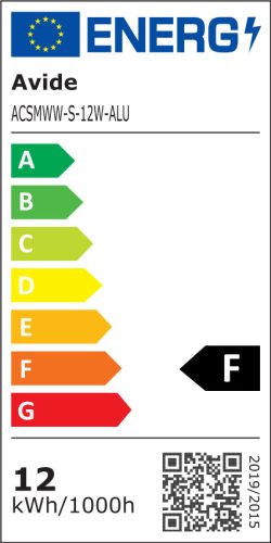 Avide LED Falra Szerelhető Négyzetes Mennyezeti Lámpa ALU 12W WW 3000K ACSMWW-S-12W-ALU