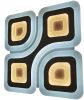Avide Design Mennyezeti Lámpa Dakar 95W(47.5+47.5) RF Távirányítóval (ADO3S-DAK-2.4G)