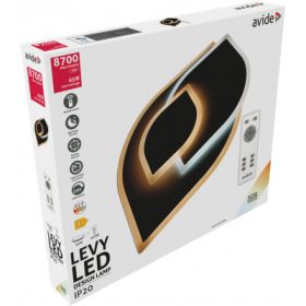   Avide Design Mennyezeti Lámpa Levy 65 W 8700 lm Távirányítós ADO3S-65W-LEV-2,4G